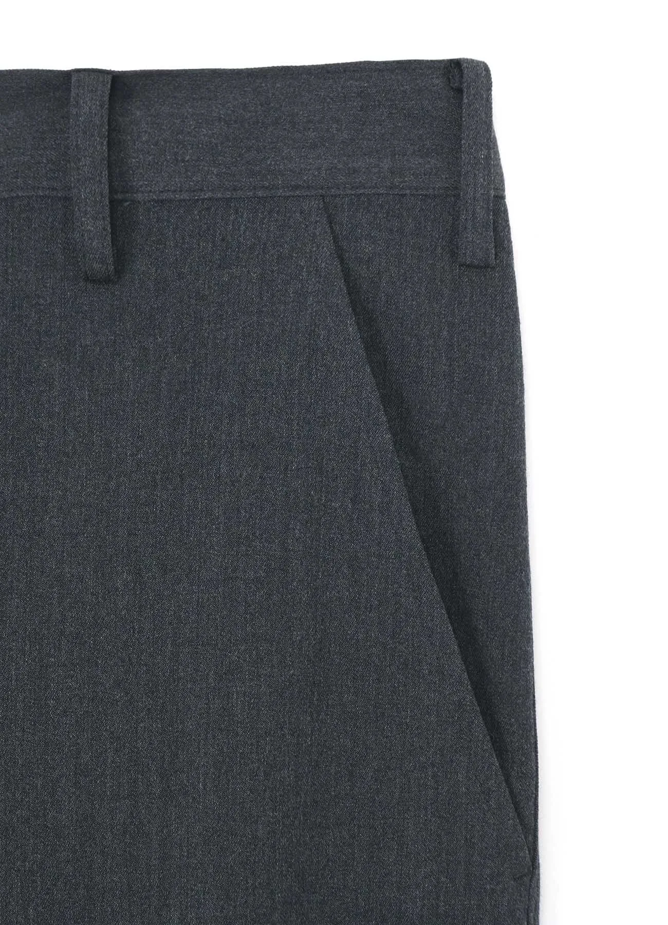 WRINKLED WOOL/RAYON TWILL SLIM FIT PANTS sold by Yohji Yamamoto product image thumbnail 4