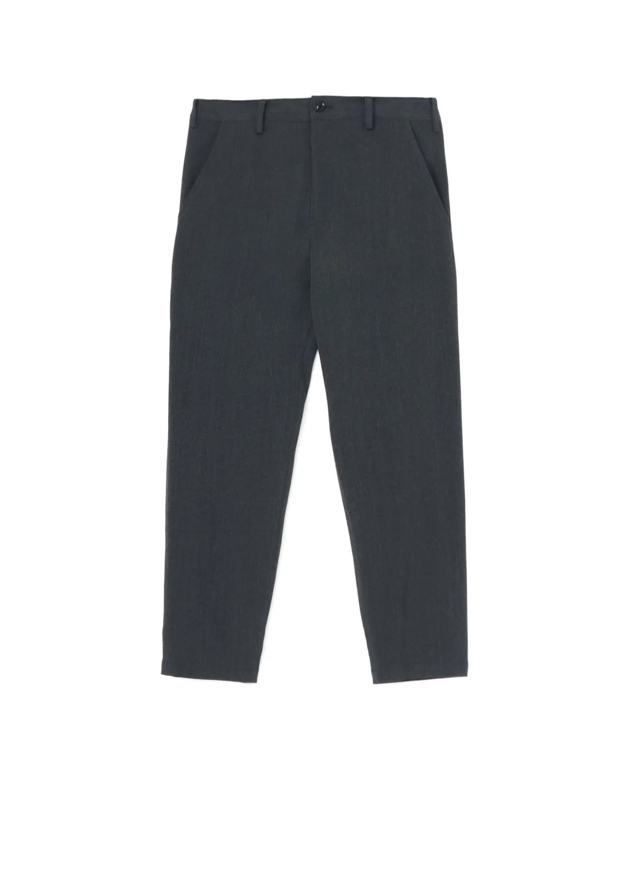 WRINKLED WOOL/RAYON TWILL SLIM FIT PANTS sold by Yohji Yamamoto
