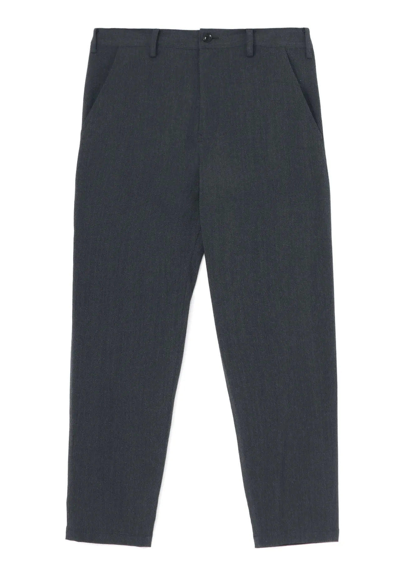 WRINKLED WOOL/RAYON TWILL SLIM FIT PANTS sold by Yohji Yamamoto product image thumbnail 2