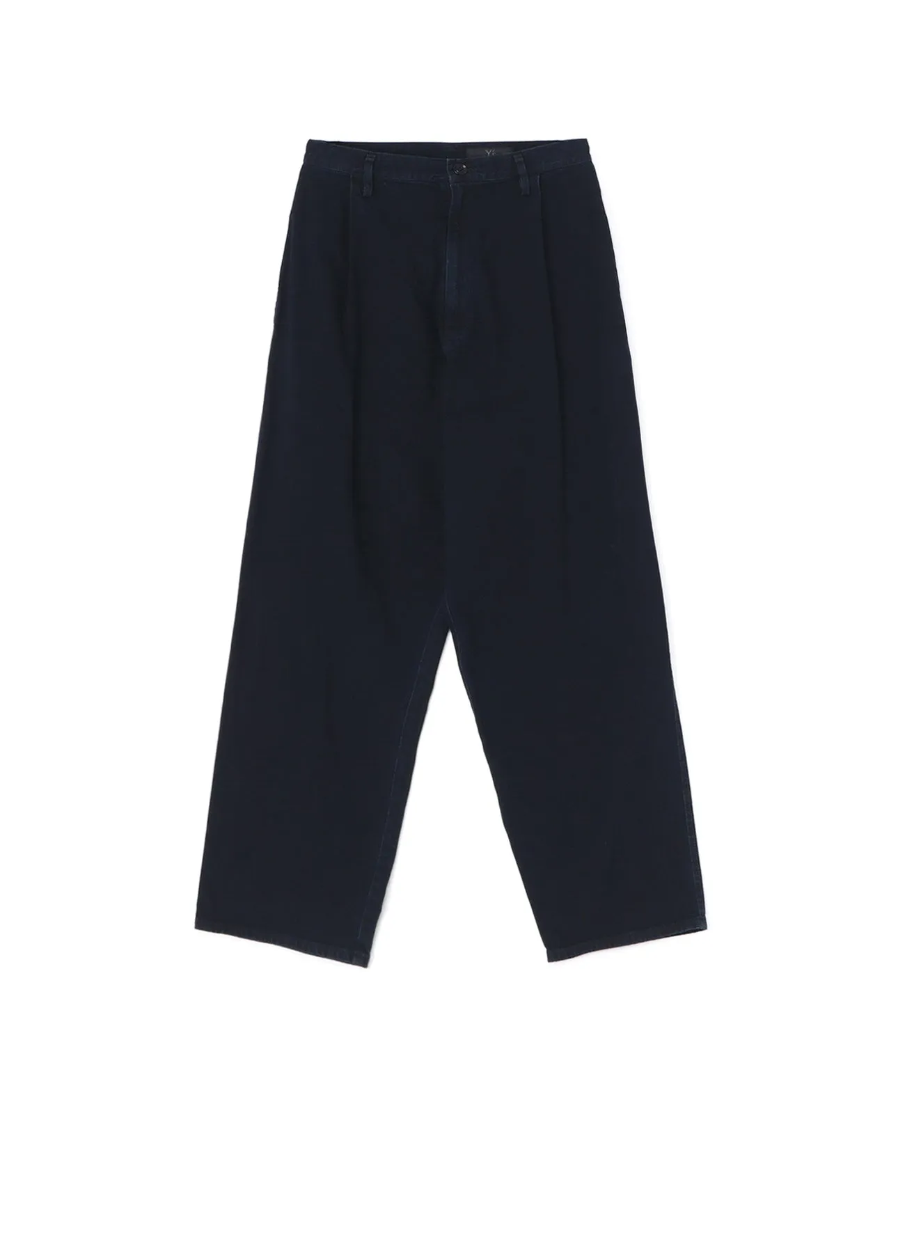8oz BLACK DENIM SINGLE PLEATED PANTS sold by Yohji Yamamoto