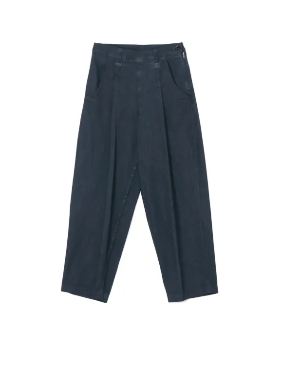 8oz DENIM SIDE SLIT SINGLE PLEATED PANTS sold by Yohji Yamamoto