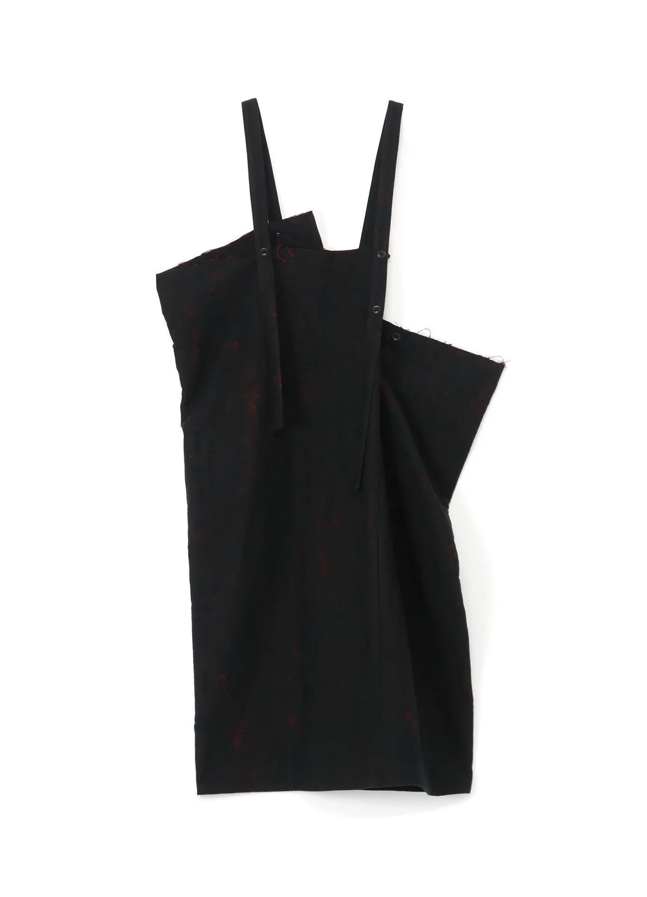 PRINTED COTTON SQUARE-CUT DUNGAREES sold by Yohji Yamamoto
