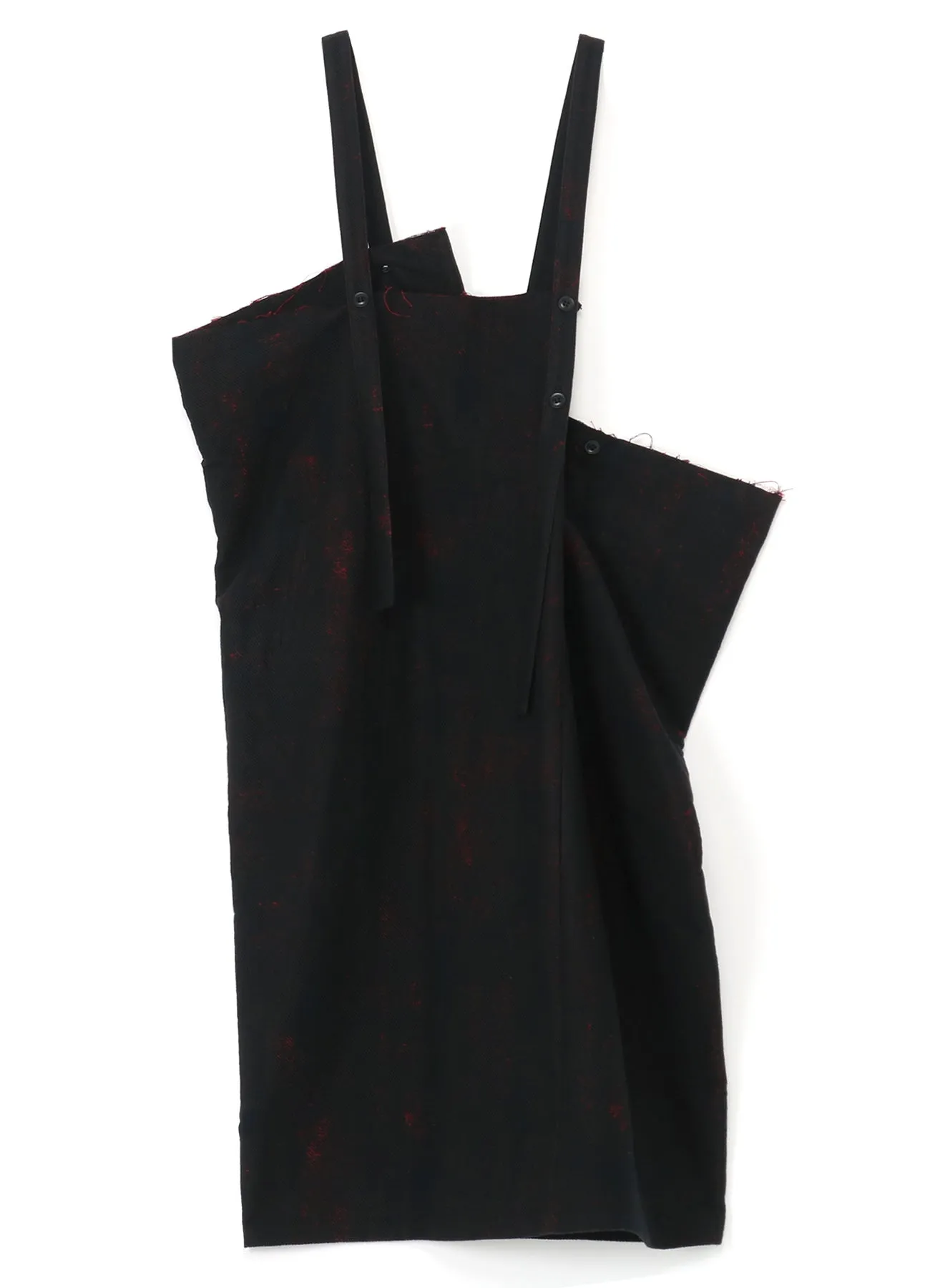 PRINTED COTTON SQUARE-CUT DUNGAREES sold by Yohji Yamamoto product image thumbnail 2