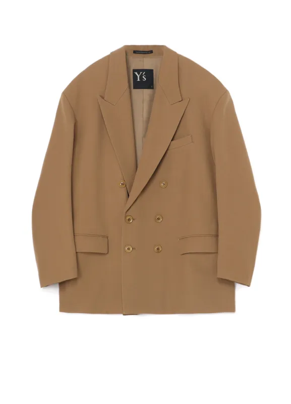 WOOL GABARDINE OVERSIZED TAILORED JACKET sold by Yohji Yamamoto
