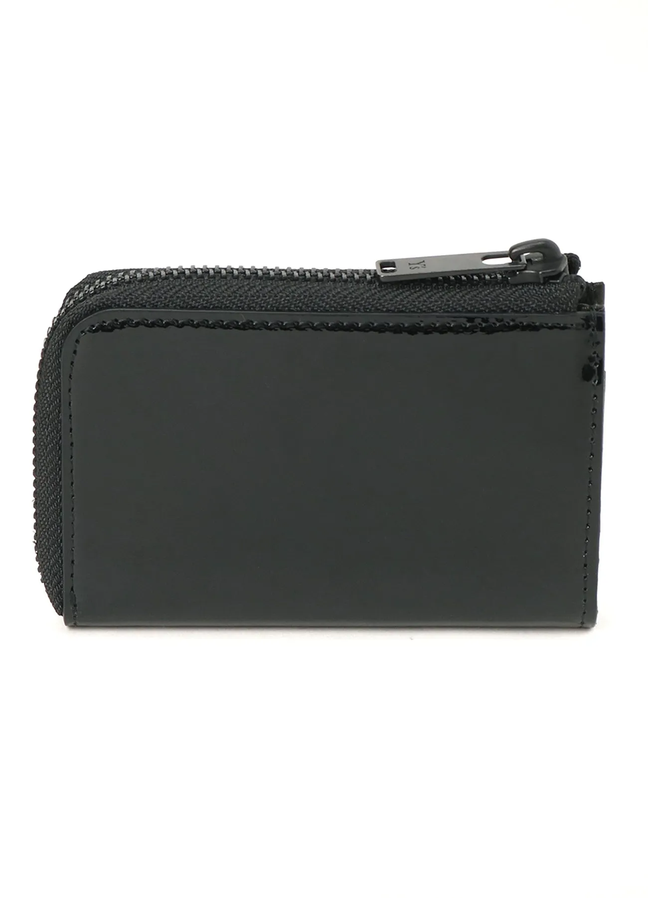 TANNED/ENAMEL-COATED LEATHER ZIPPERED KEY CASE sold by Yohji Yamamoto product image thumbnail 3