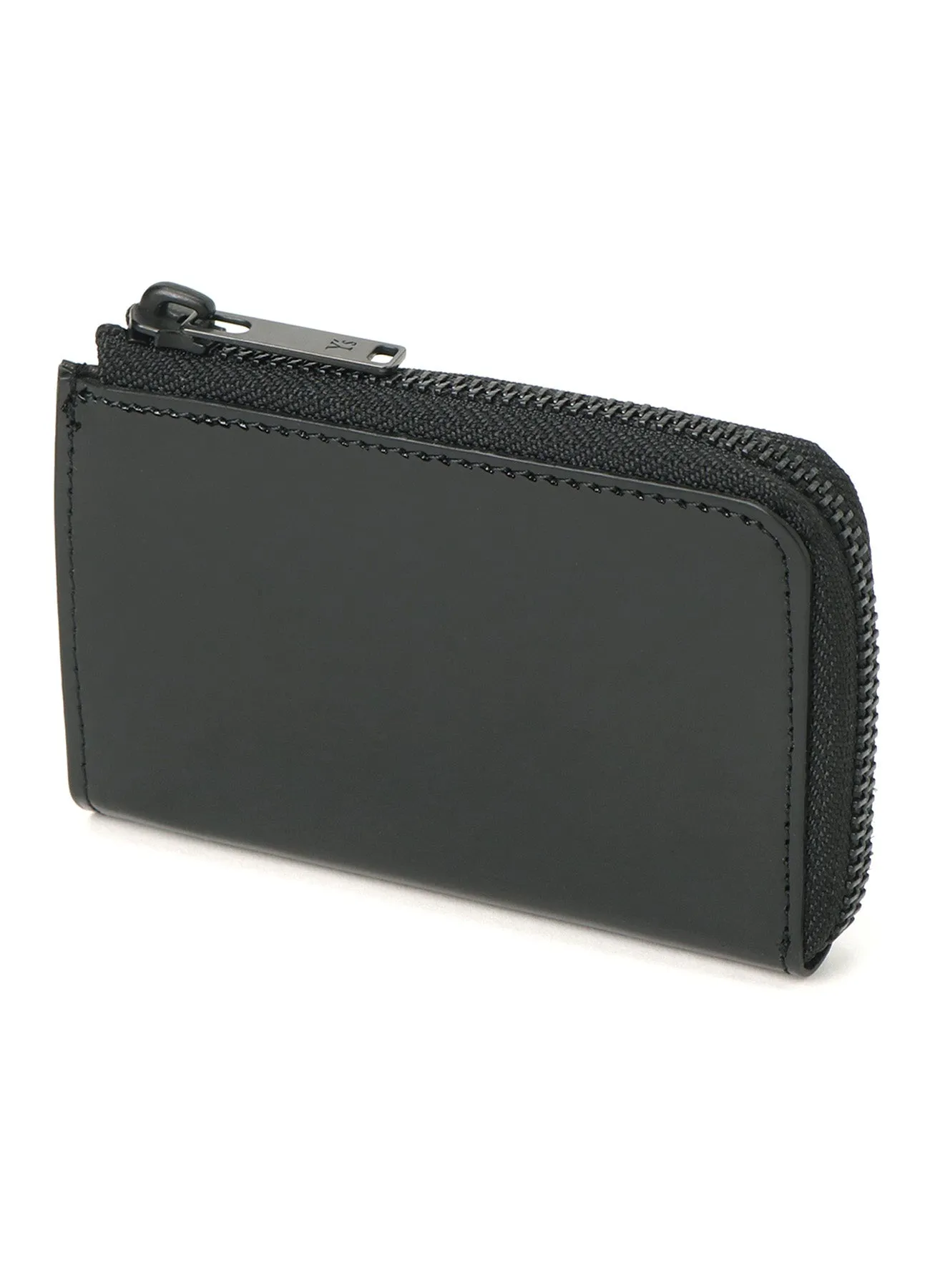 TANNED/ENAMEL-COATED LEATHER ZIPPERED KEY CASE sold by Yohji Yamamoto product image thumbnail 4
