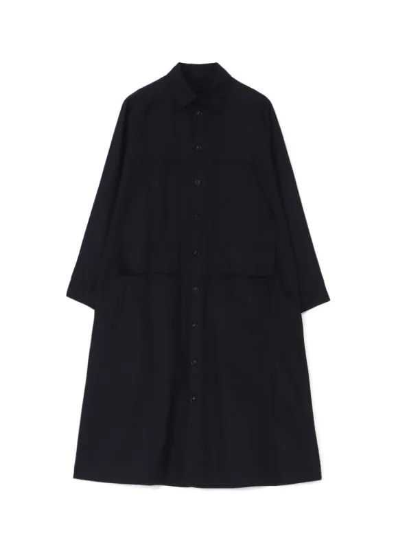 [Y's BORN PRODUCT] COTTON TWILL DOUBLE CHEST POCKET DRESS sold by Yohji Yamamoto
