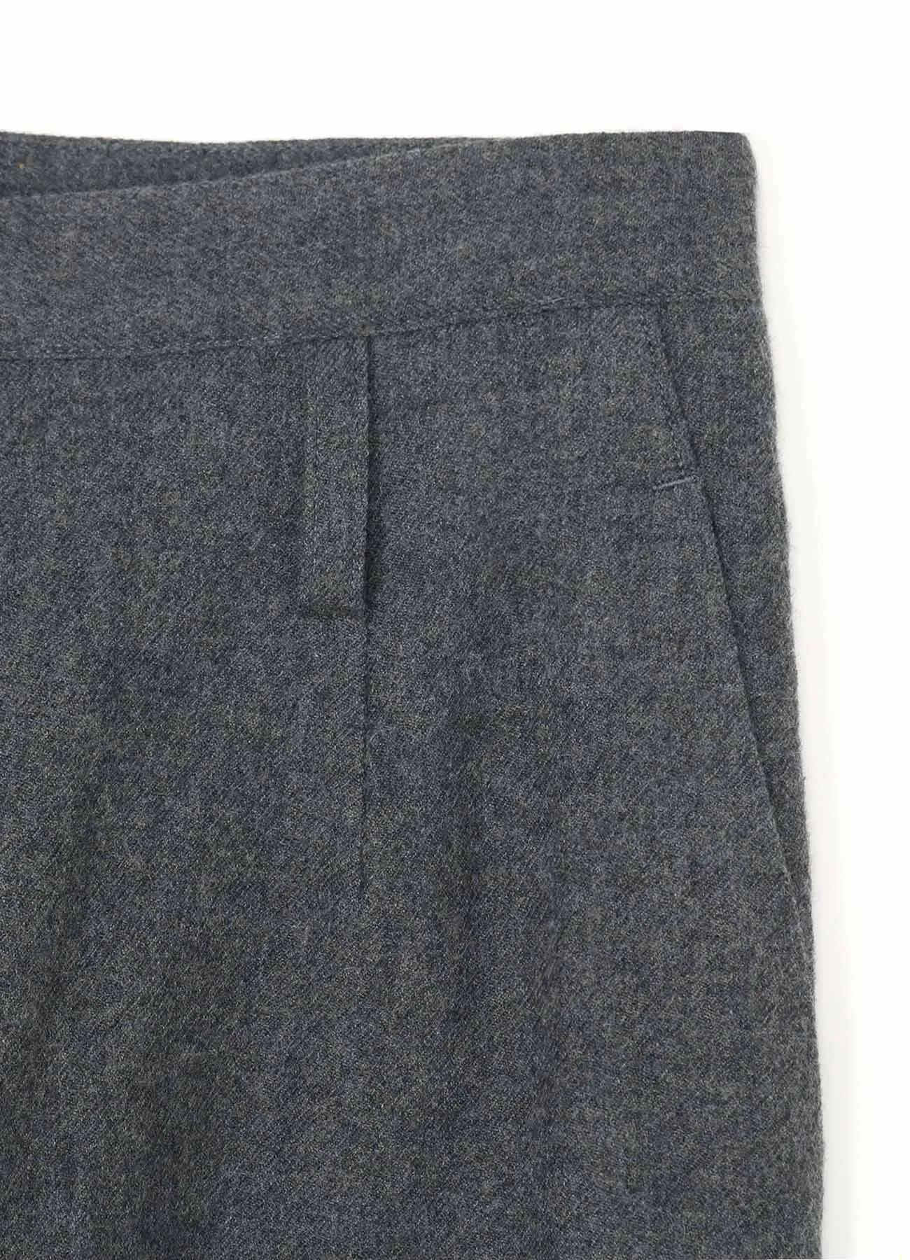 SHRUNKEN WOOL SERGE TAPERED PANTS sold by Yohji Yamamoto product image thumbnail 4