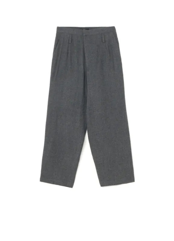 SHRUNKEN WOOL SERGE TAPERED PANTS sold by Yohji Yamamoto
