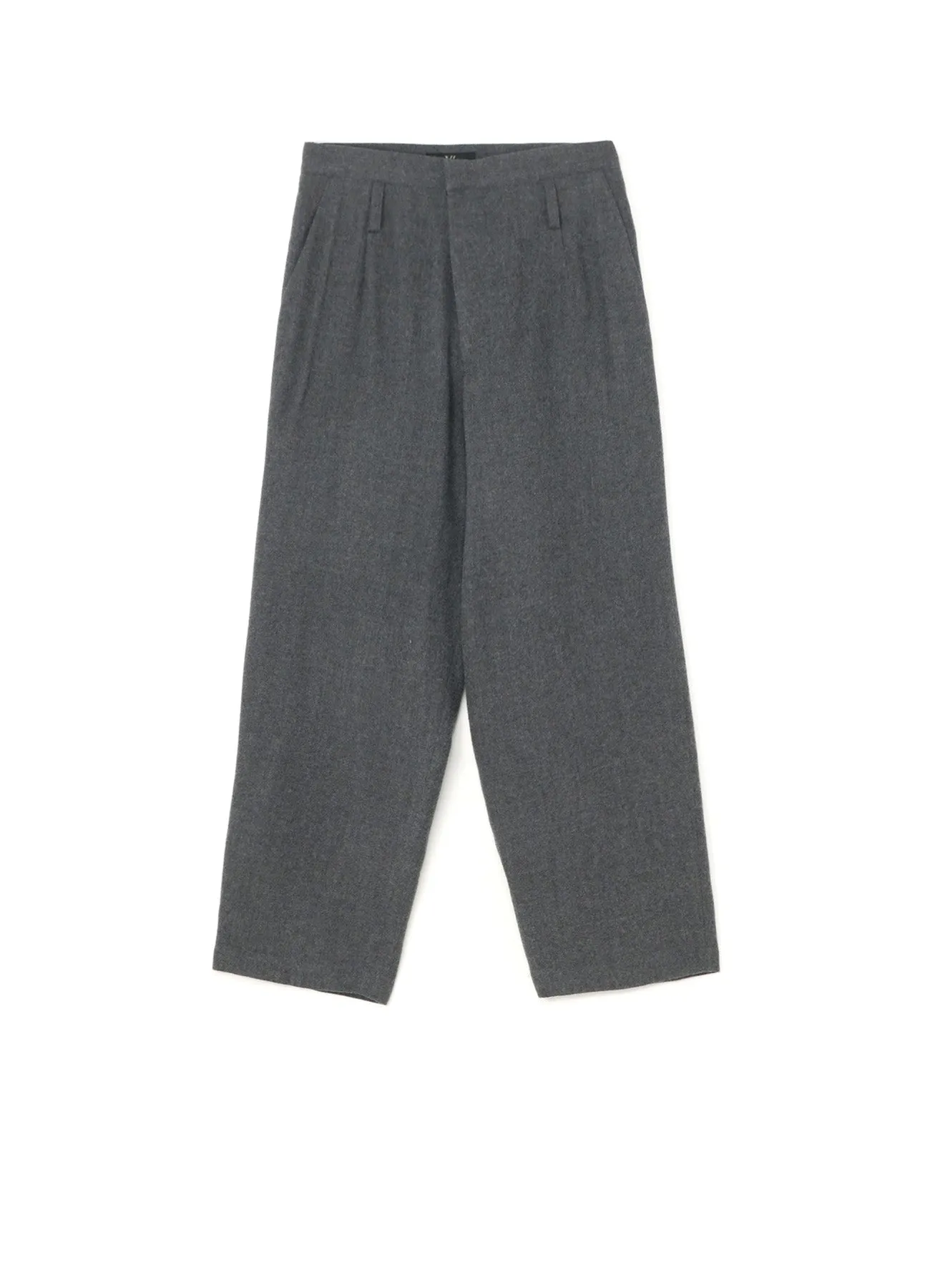 SHRUNKEN WOOL SERGE TAPERED PANTS sold by Yohji Yamamoto