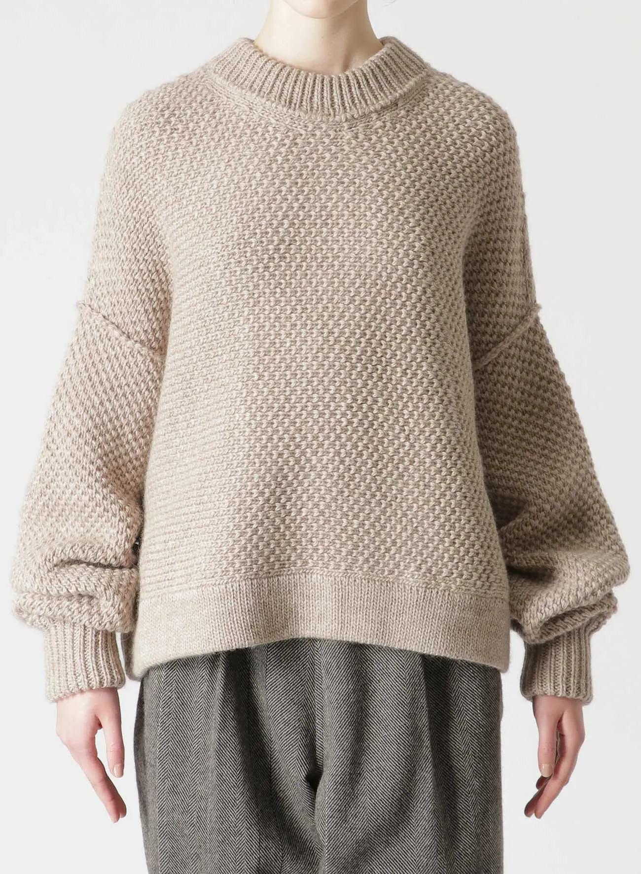 OVERSIZED SLEEVES CROPPED PULLOVER sold by Yohji Yamamoto product image thumbnail 4