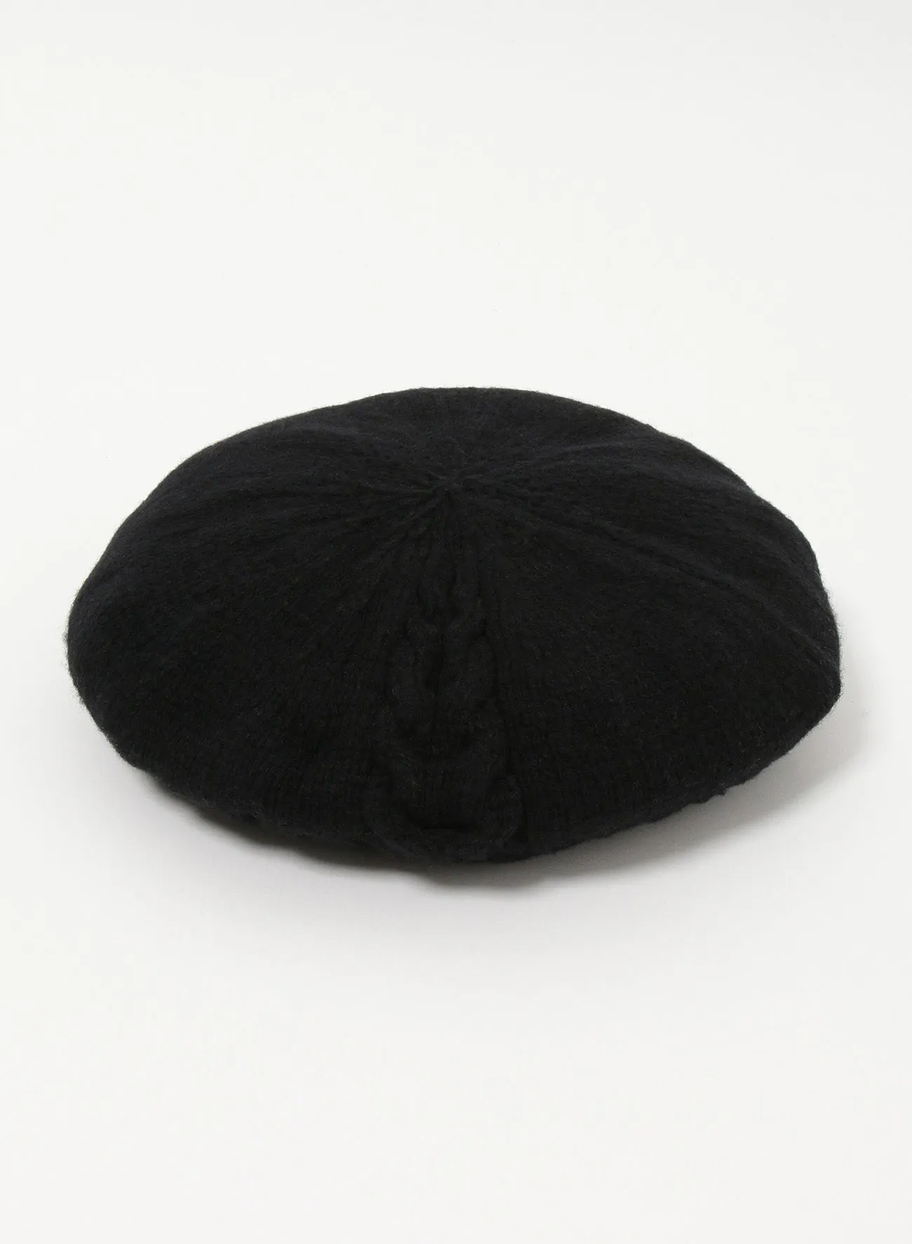 KNITTED LAMBSWOOL BERET sold by Yohji Yamamoto product image thumbnail 3