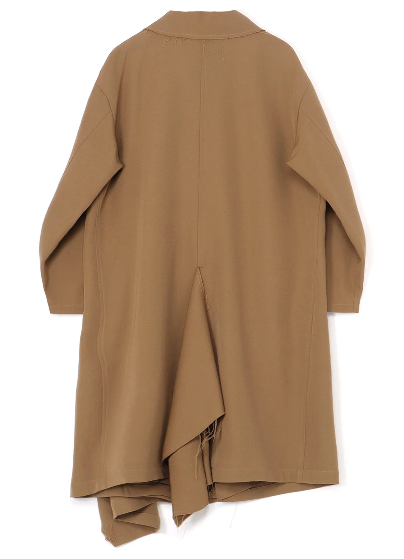 WOOL GABARDINE LEFT FLAP PANEL COAT sold by Yohji Yamamoto product image thumbnail 3
