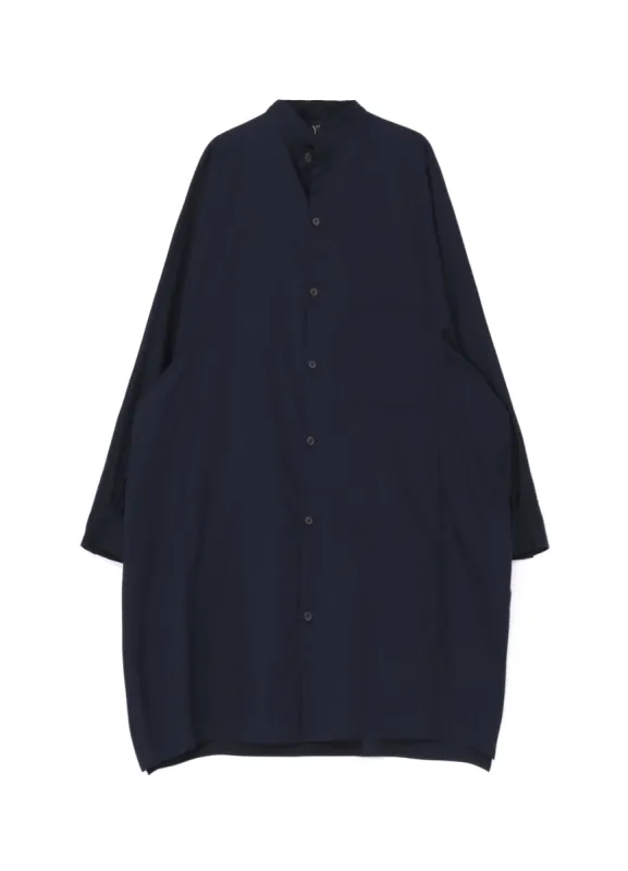 [Y's BORN PRODUCT] THIN COTTON TWILL MANDARIN COLLAR SHIRT sold by Yohji Yamamoto