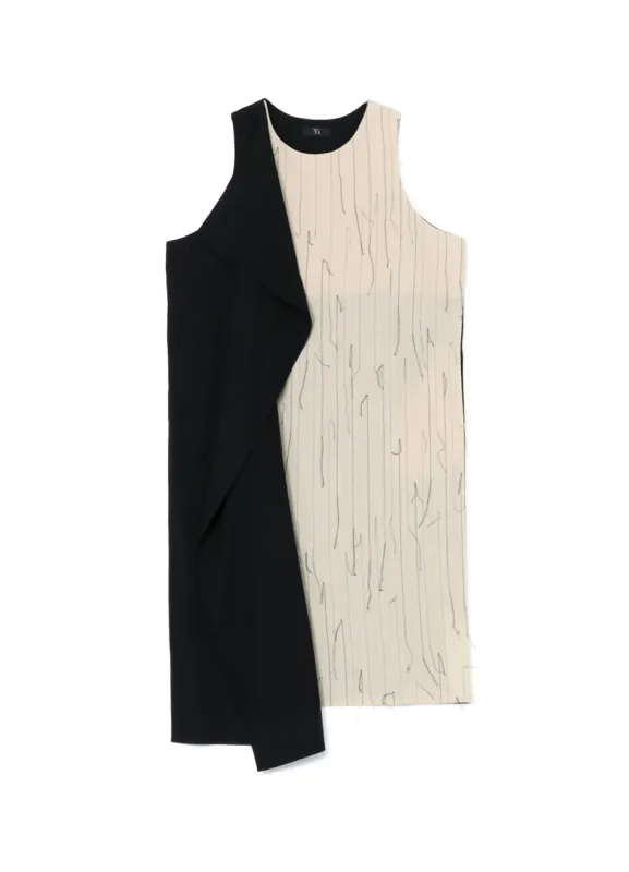 WOOL RIGHT FLAP DRESS sold by Yohji Yamamoto
