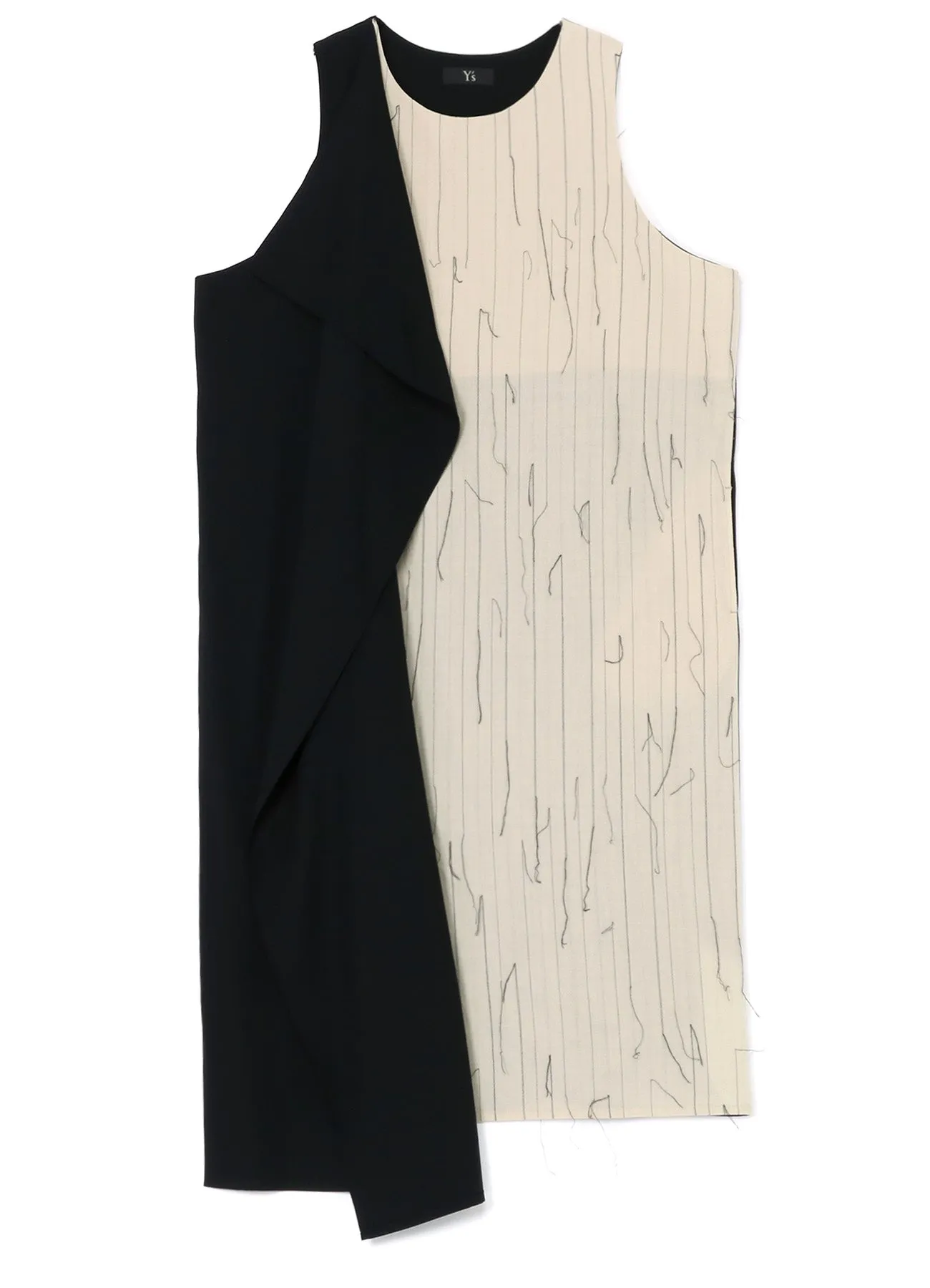 WOOL RIGHT FLAP DRESS sold by Yohji Yamamoto product image thumbnail 2