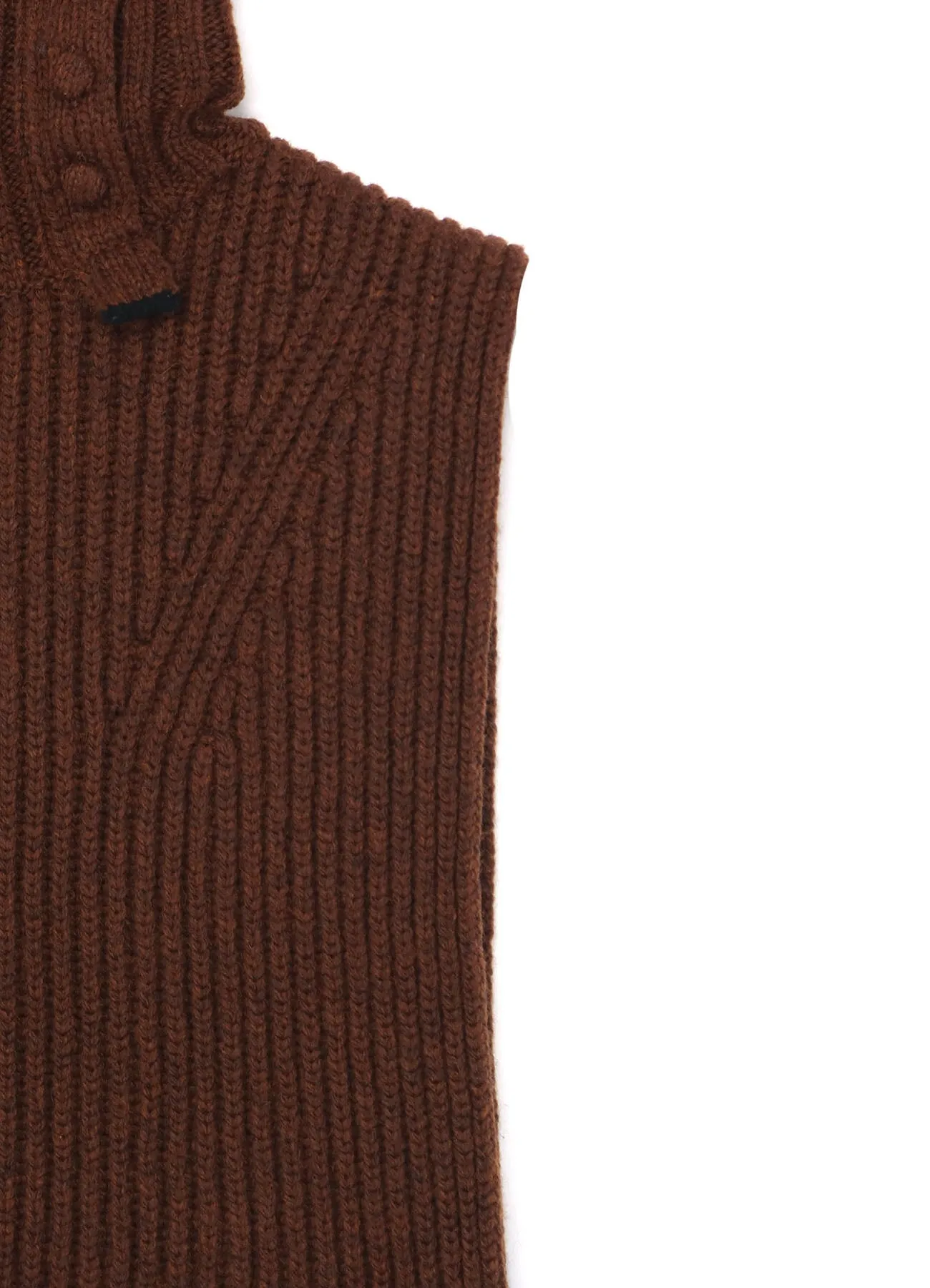 BUTTON-UP NECK DETAIL LAMBSWOOL BIB sold by Yohji Yamamoto product image thumbnail 5