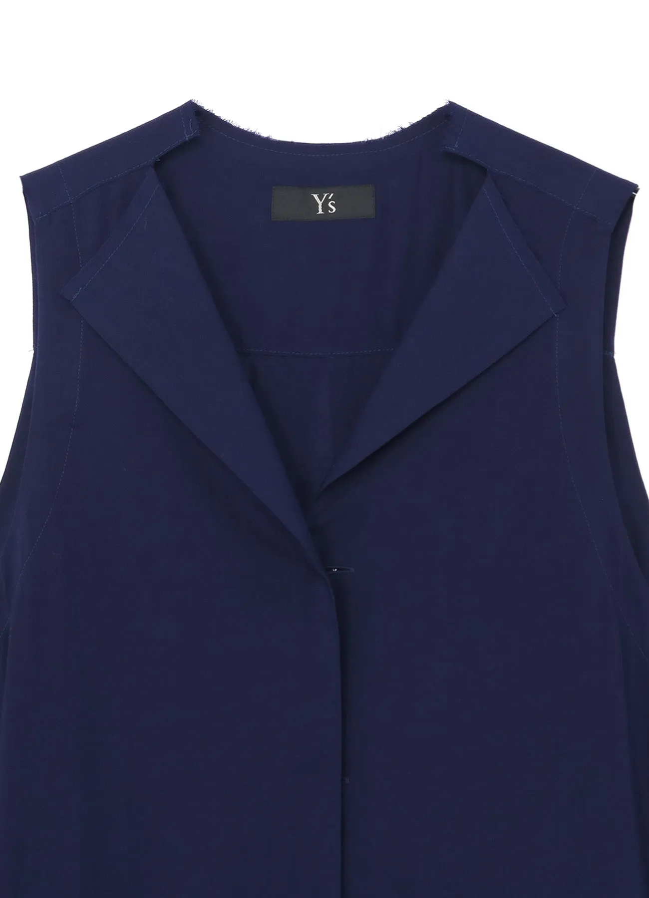 SLEEVELESS DRESS WITH NOTCHED LAPEL COLLAR sold by Yohji Yamamoto product image thumbnail 4