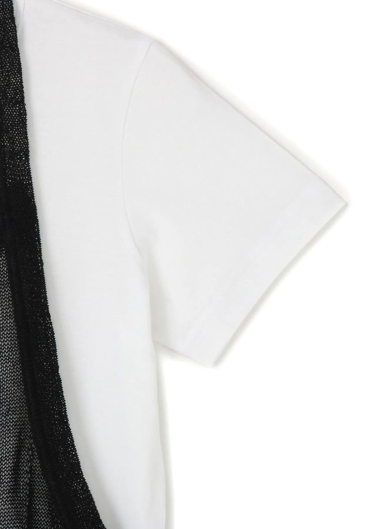PLAIN STITCH x FAUX LINEN APRON HALF SLEEVE T sold by Yohji Yamamoto product image thumbnail 5