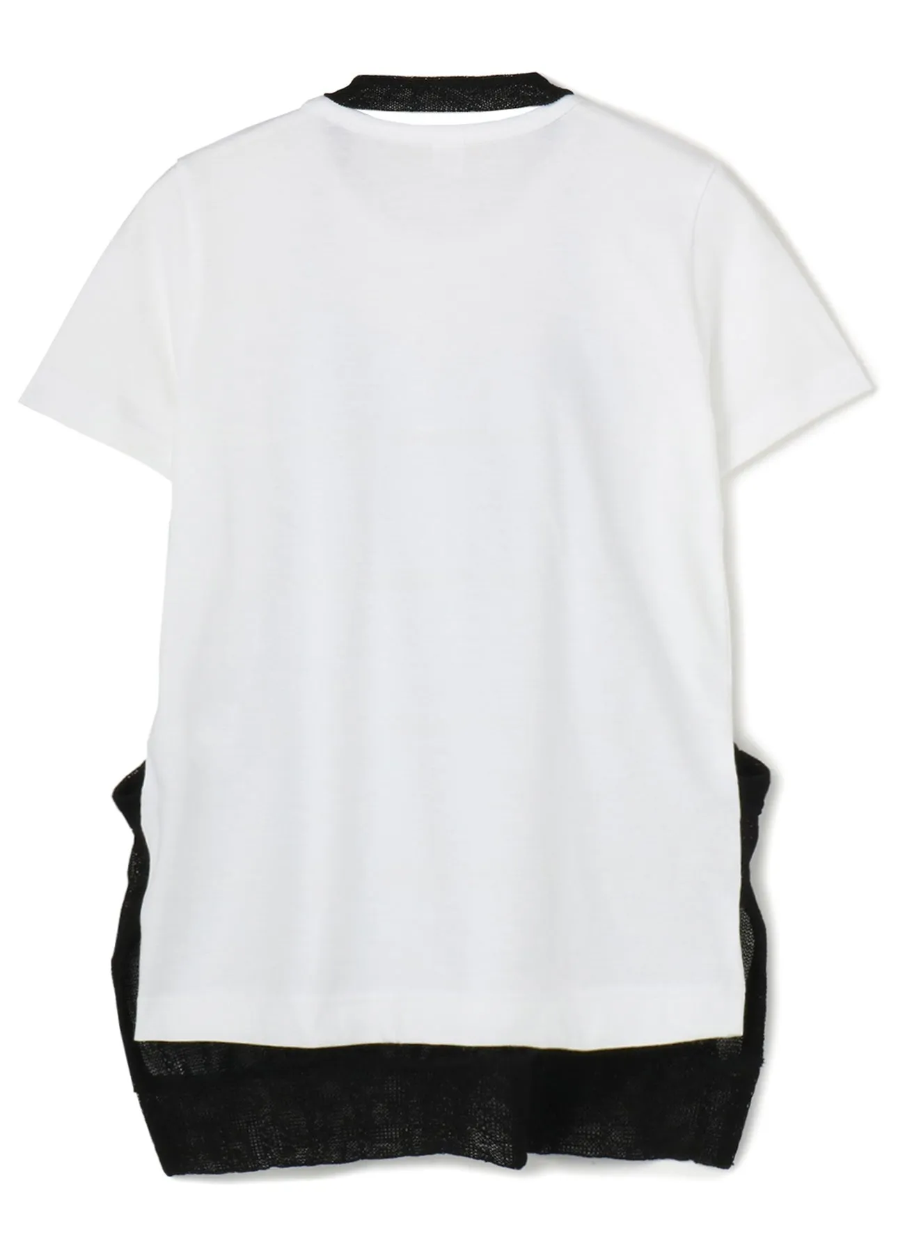 PLAIN STITCH x FAUX LINEN APRON HALF SLEEVE T sold by Yohji Yamamoto product image thumbnail 3