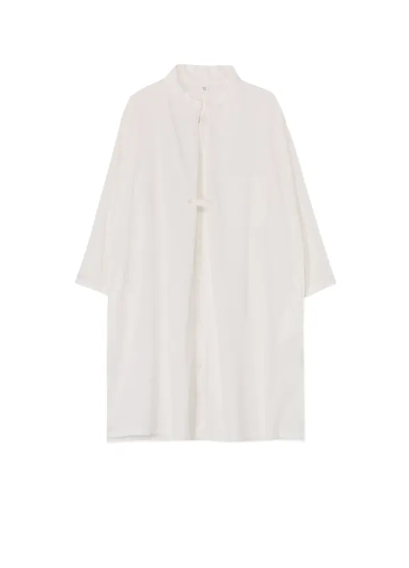 THIN COTTON TWILL PLEATED SHIRT DRESS sold by Yohji Yamamoto