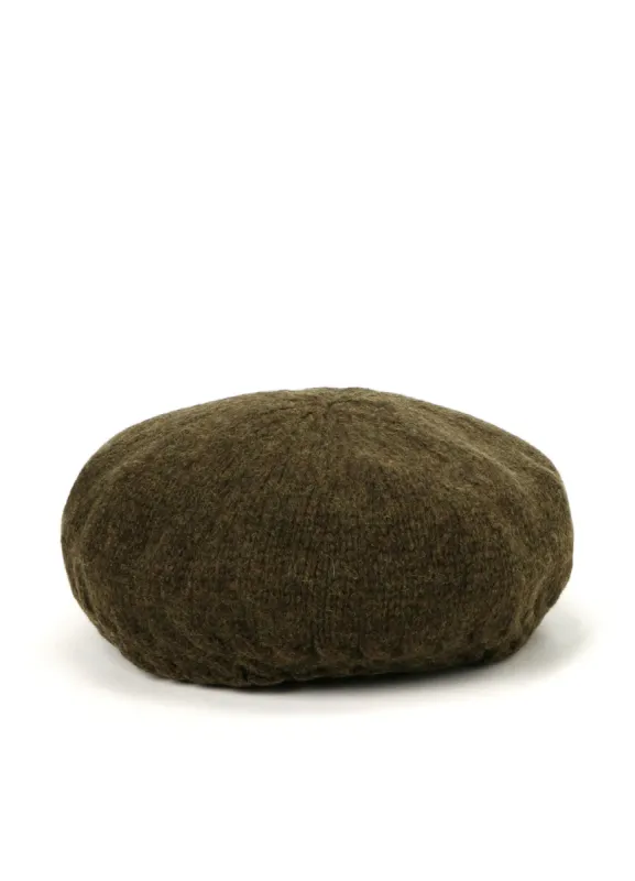 KNITTED LAMBSWOOL BERET sold by Yohji Yamamoto