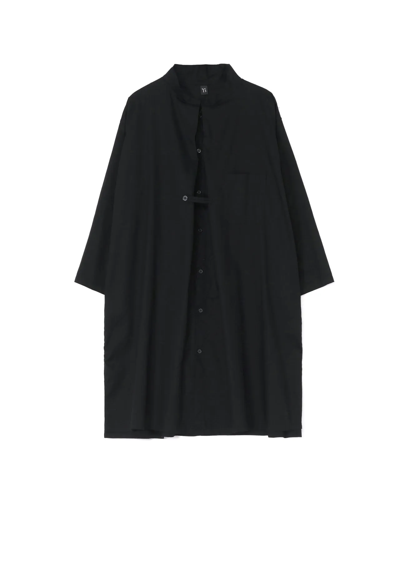 THIN COTTON TWILL PLEATED SHIRT DRESS sold by Yohji Yamamoto
