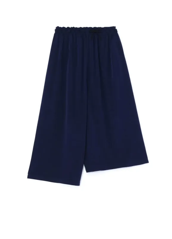 TRIACETATE POLYESTER CREPE de CHINE FRONT TUCK THICK PANTS sold by Yohji Yamamoto