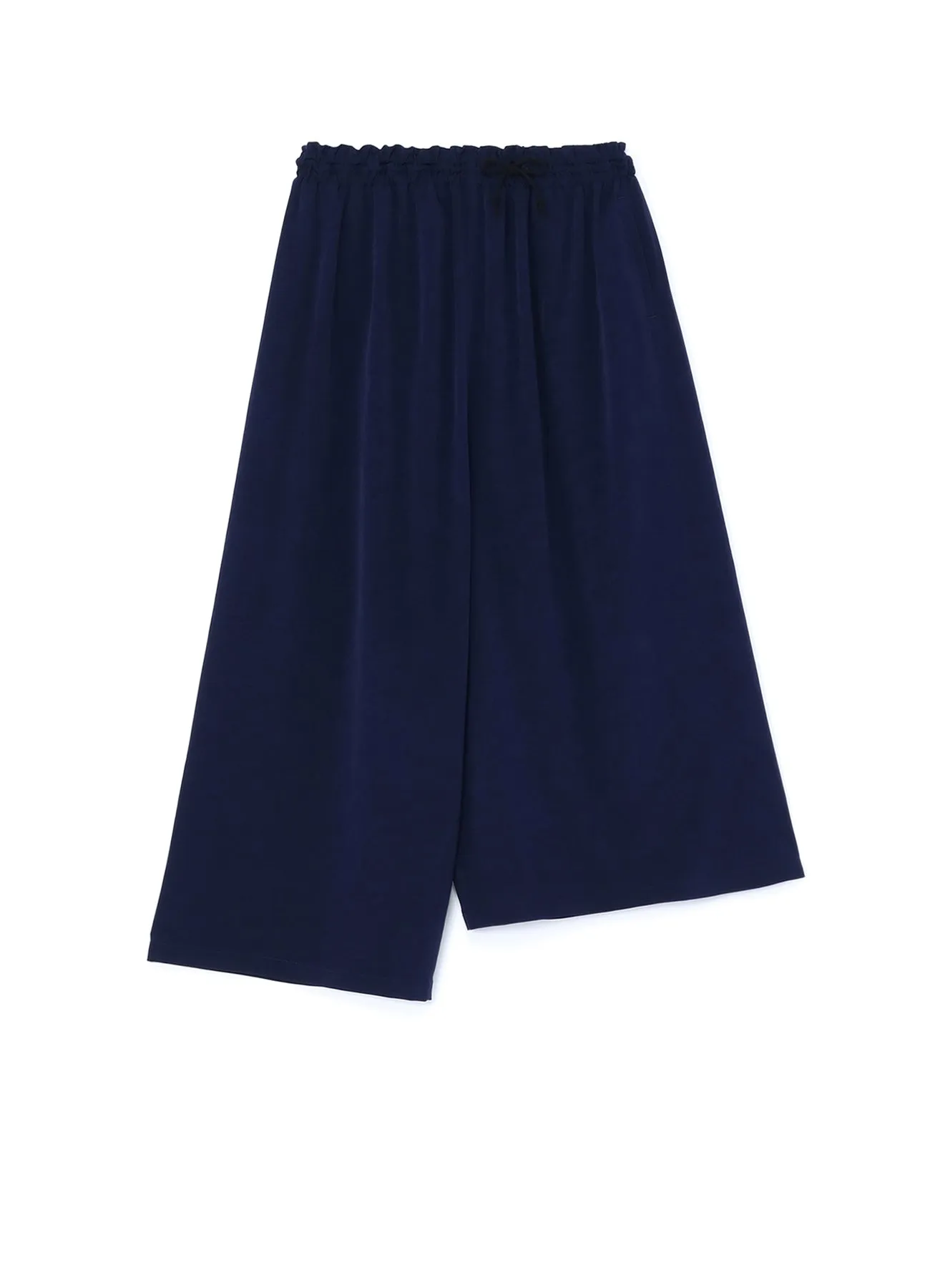 TRIACETATE POLYESTER CREPE de CHINE FRONT TUCK THICK PANTS sold by Yohji Yamamoto