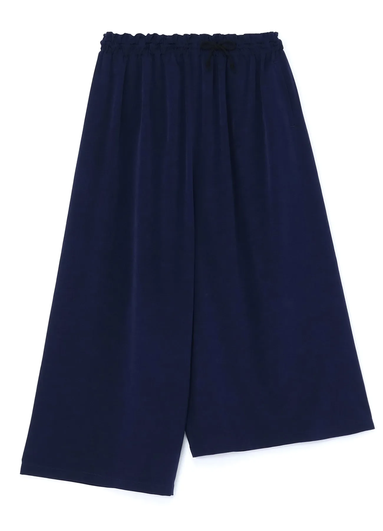 TRIACETATE POLYESTER CREPE de CHINE FRONT TUCK THICK PANTS sold by Yohji Yamamoto product image thumbnail 2