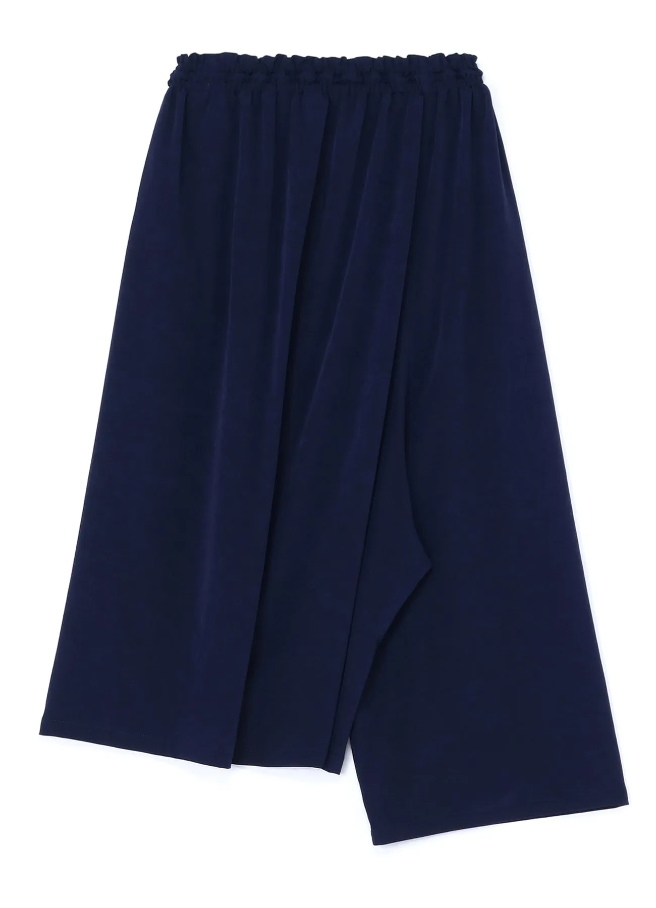 TRIACETATE POLYESTER CREPE de CHINE FRONT TUCK THICK PANTS sold by Yohji Yamamoto product image thumbnail 3