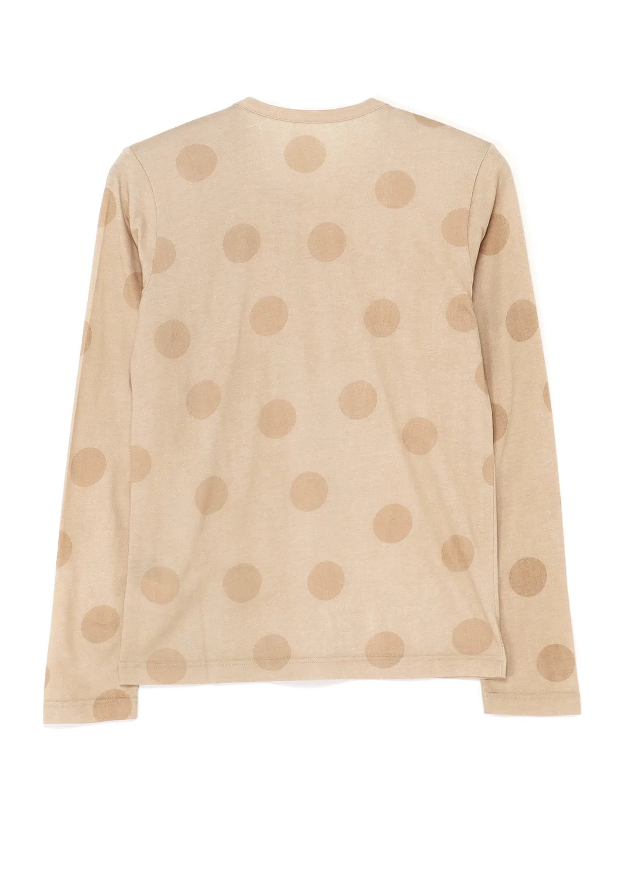 POLKA DOT LONG SLEEVE T-SHIRT WITH GATHERED DETAIL sold by Yohji Yamamoto product image thumbnail 3