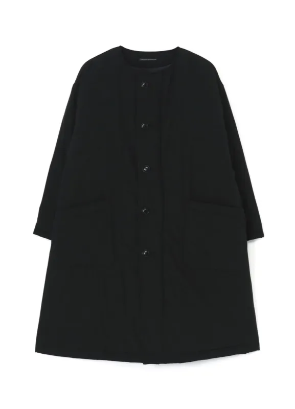 TYPEWRITER POLYESTER COLLARLESS COAT sold by Yohji Yamamoto