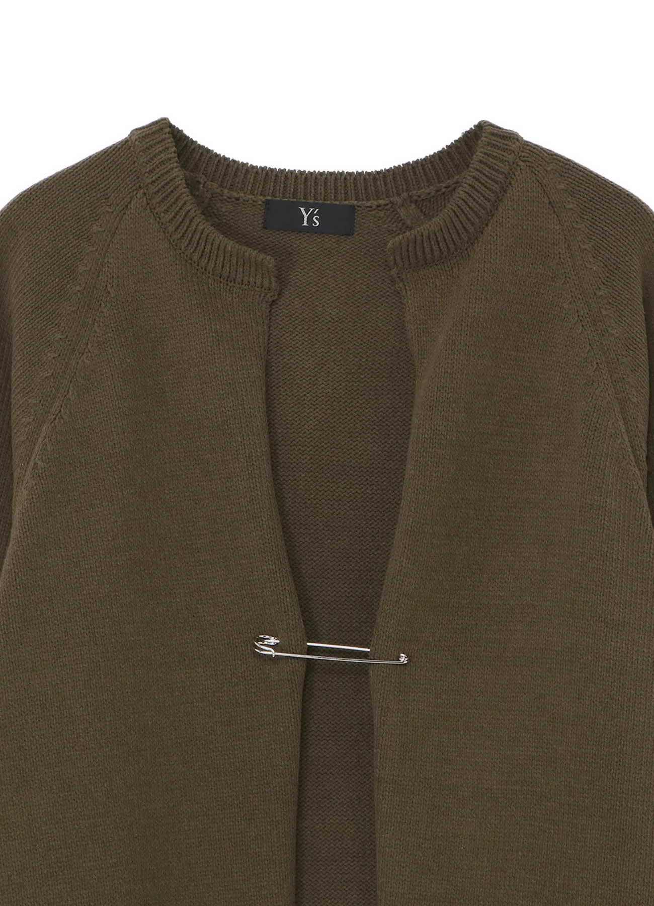 COTTON ACRYLIC LINEN LIKE FINISH LINKING YARN CARDIGAN sold by Yohji Yamamoto product image thumbnail 4