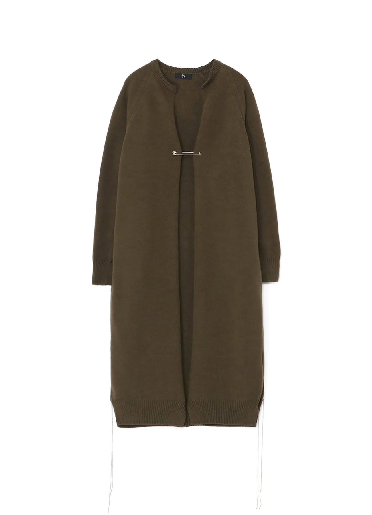 COTTON ACRYLIC LINEN LIKE FINISH LINKING YARN CARDIGAN sold by Yohji Yamamoto