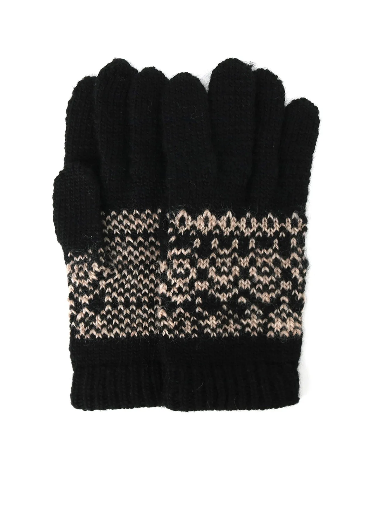 FAIR ISLE PATTERN GLOVES sold by Yohji Yamamoto