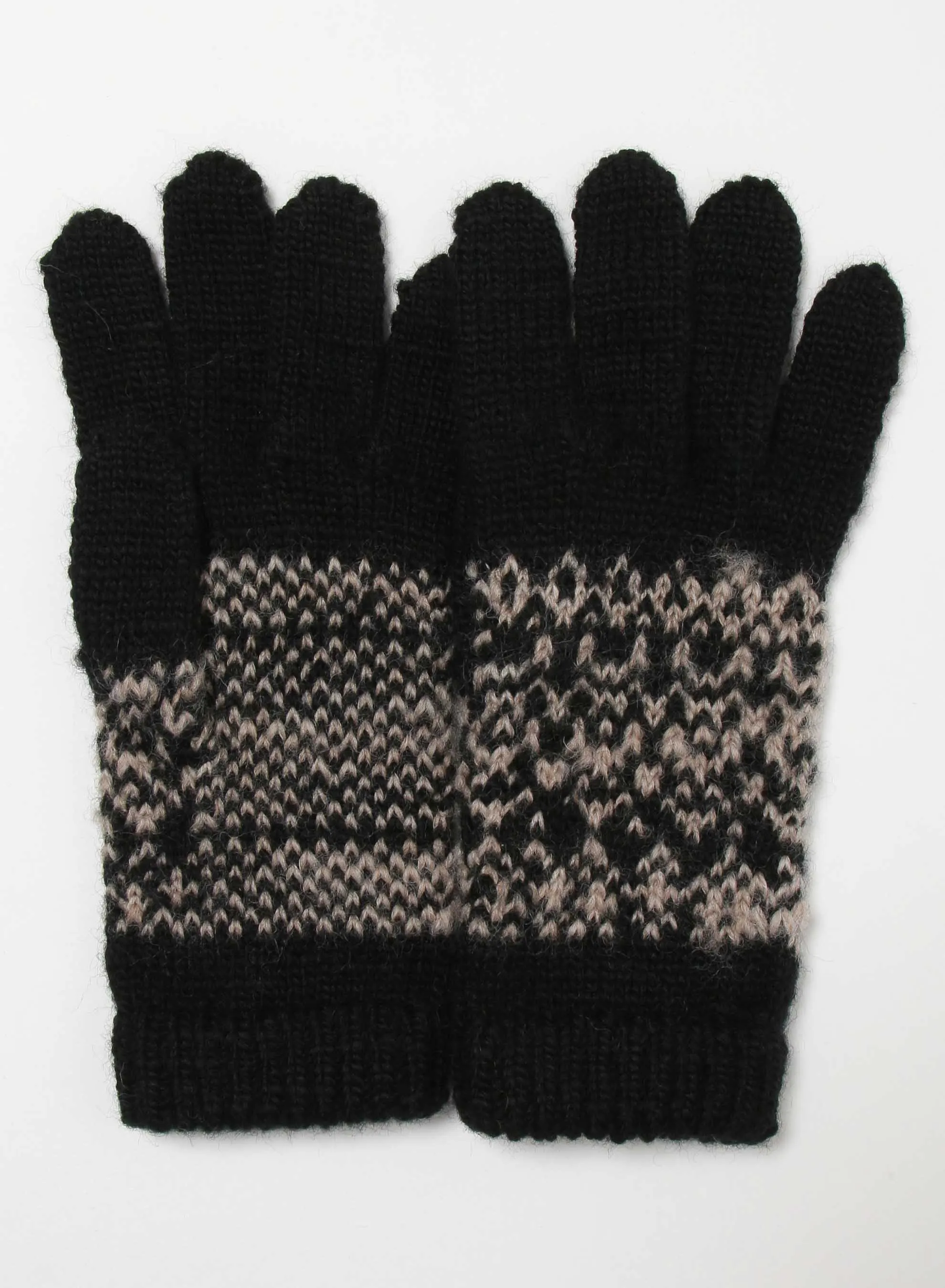 FAIR ISLE PATTERN GLOVES sold by Yohji Yamamoto product image thumbnail 2