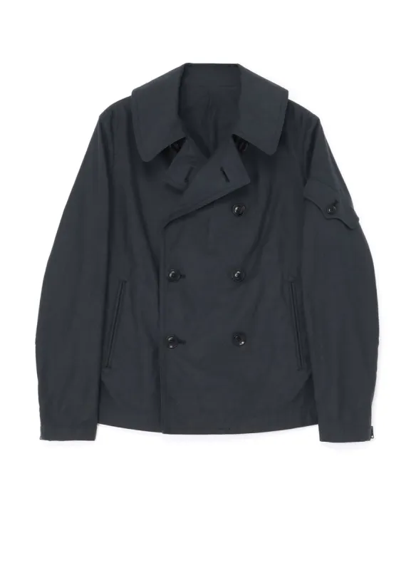 [Y's-Black Name]BACKSIDE SULFURIZATION SATIN SHORT FRONT BLOUSON sold by Yohji Yamamoto