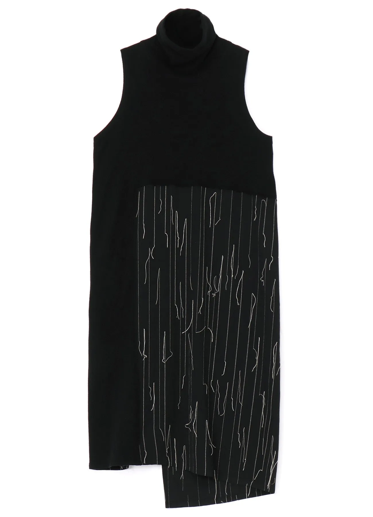 SLEEVELESS KNITTED TURTLENECK DRESS sold by Yohji Yamamoto product image thumbnail 2
