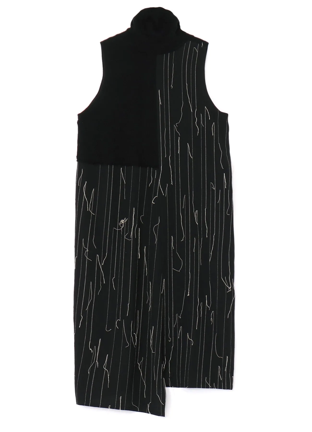 SLEEVELESS KNITTED TURTLENECK DRESS sold by Yohji Yamamoto product image thumbnail 3