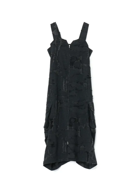 WOOL GLEN CHECK FLAP POCKET DRESS sold by Yohji Yamamoto