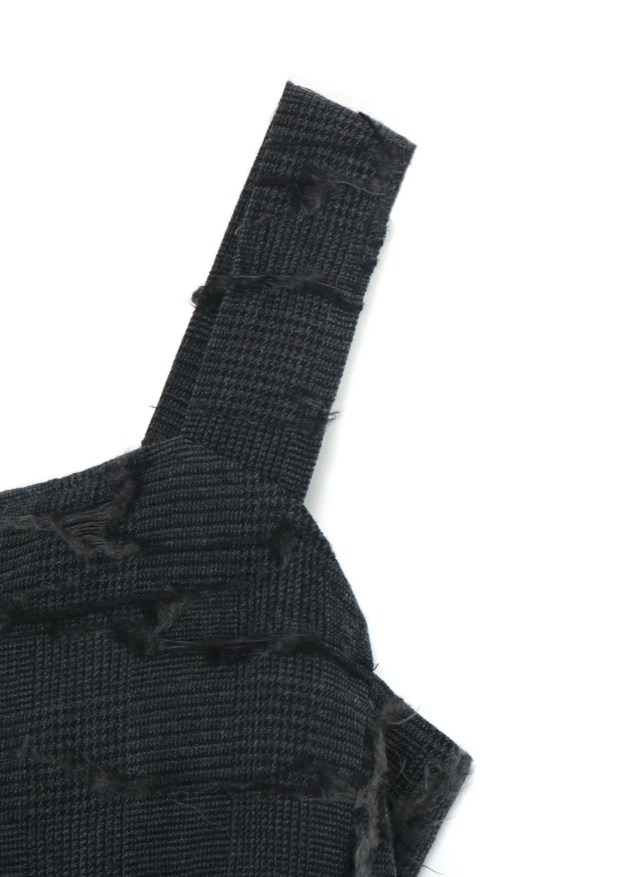 WOOL GLEN CHECK FLAP POCKET DRESS sold by Yohji Yamamoto product image thumbnail 5