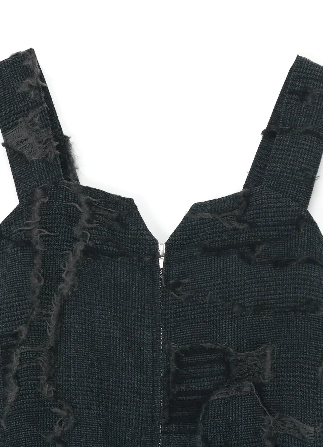 WOOL GLEN CHECK FLAP POCKET DRESS sold by Yohji Yamamoto product image thumbnail 4