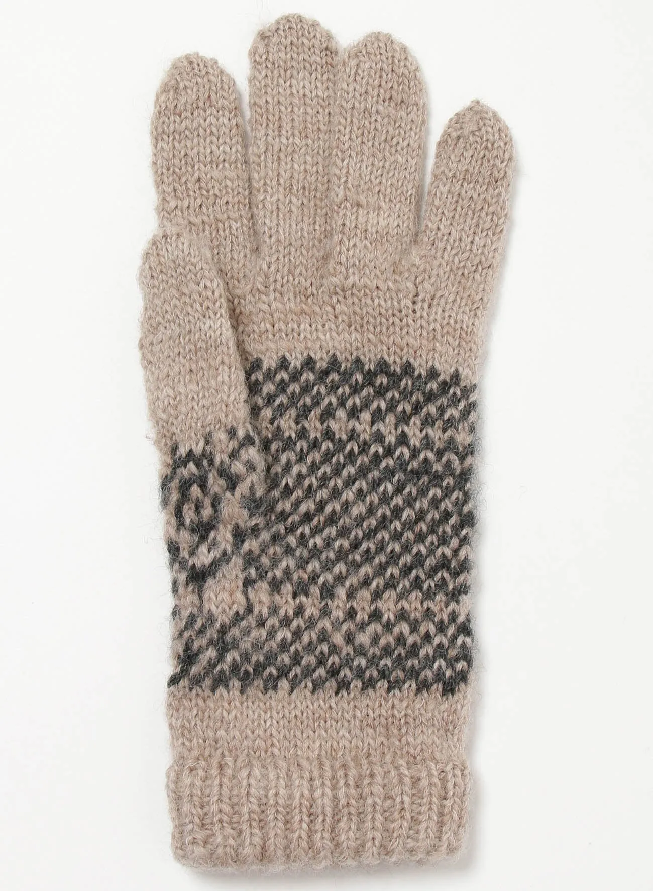 FAIR ISLE PATTERN GLOVES sold by Yohji Yamamoto product image thumbnail 4