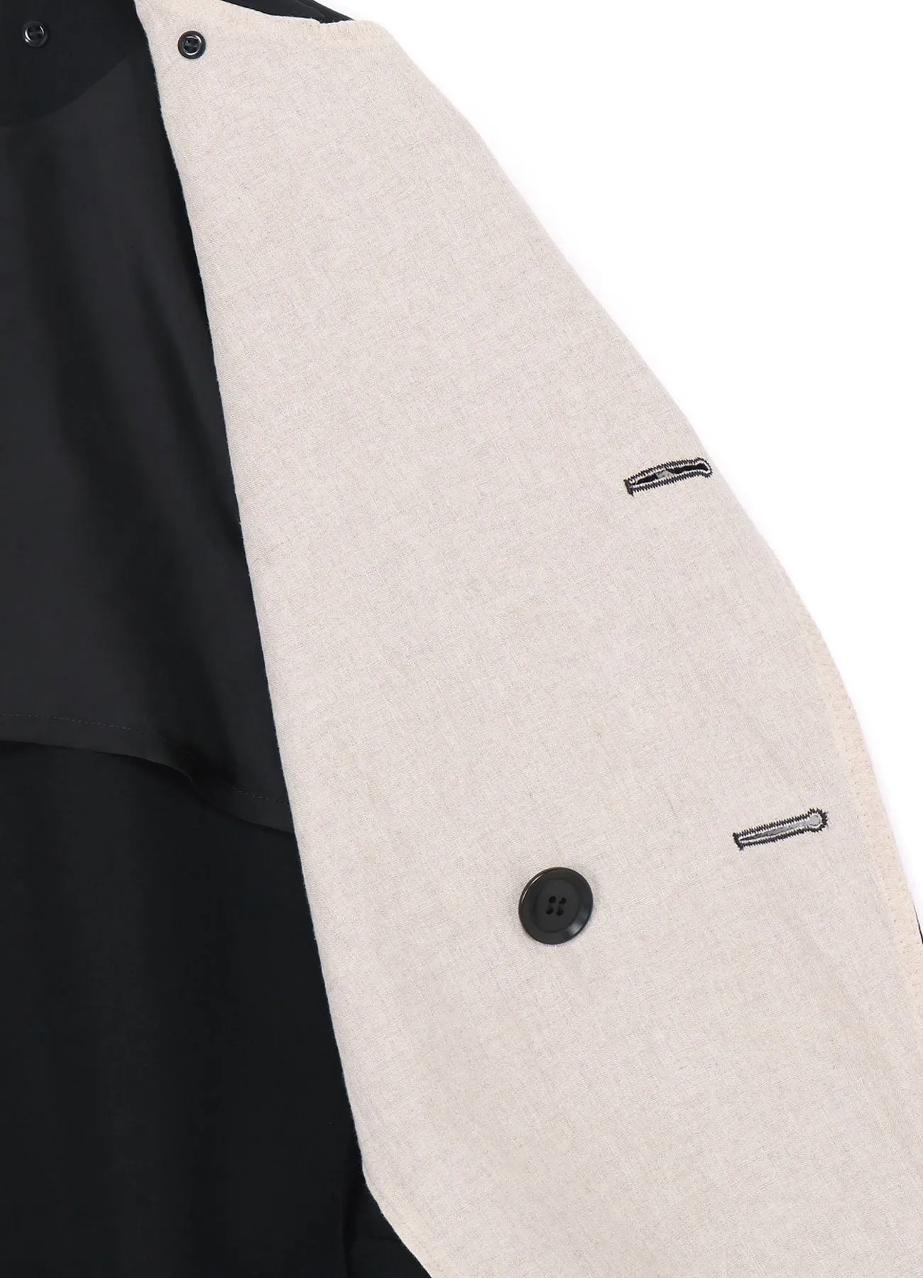 GABARDINE CAPE ATTACHED TRENCH COAT sold by Yohji Yamamoto product image thumbnail 5