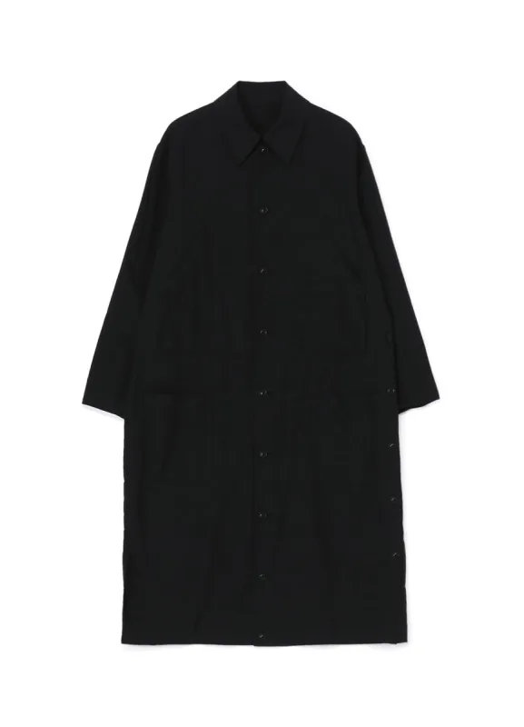 [Y's-Black Name]KHADI SIDE VENT WORK SHIRT COAT sold by Yohji Yamamoto