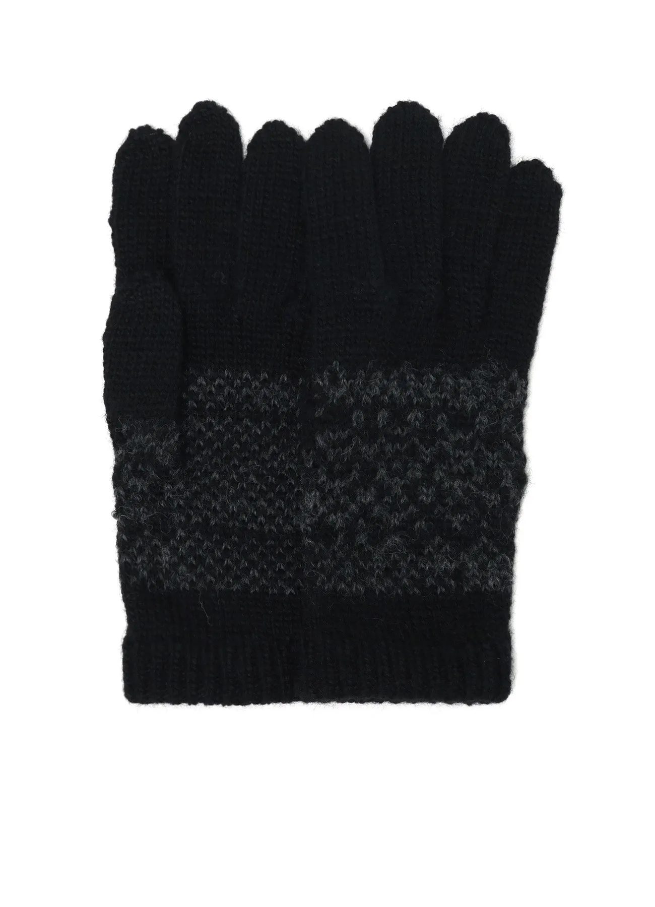 FAIR ISLE PATTERN GLOVES sold by Yohji Yamamoto