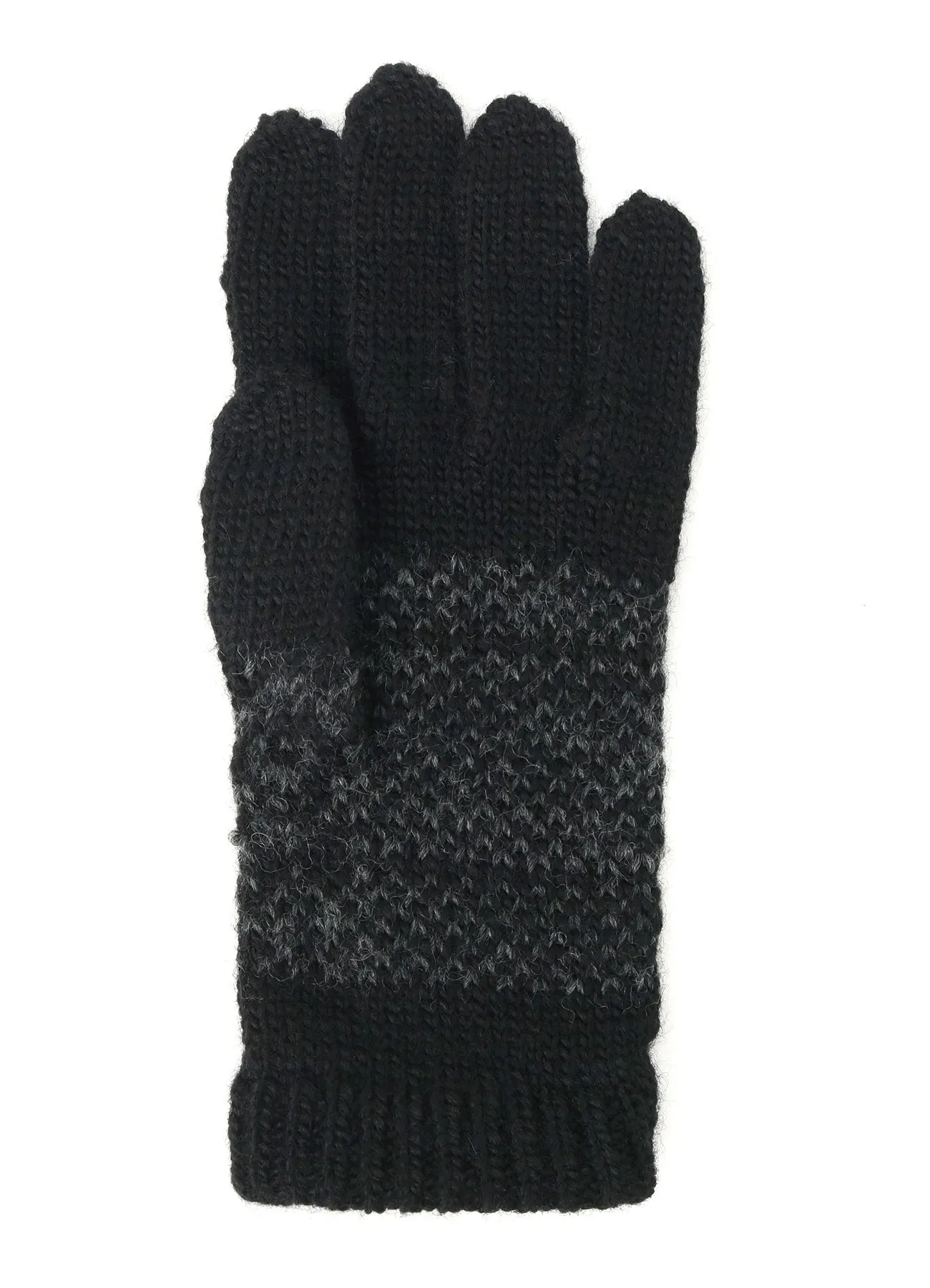 FAIR ISLE PATTERN GLOVES sold by Yohji Yamamoto product image thumbnail 4