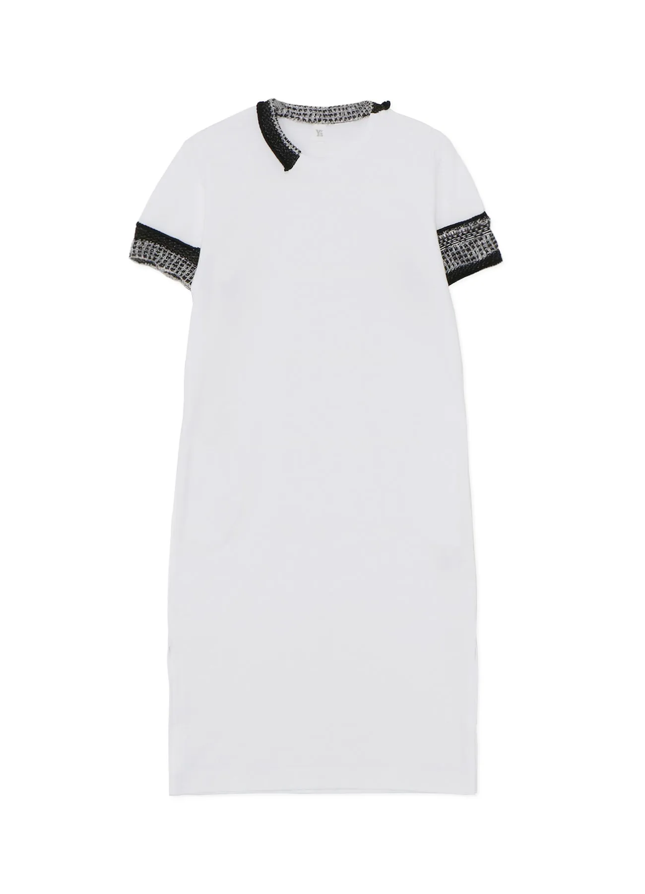 JERSEY AND NATIVE JACQUARD KNIT ATTACHED LONG ONEPIECE sold by Yohji Yamamoto