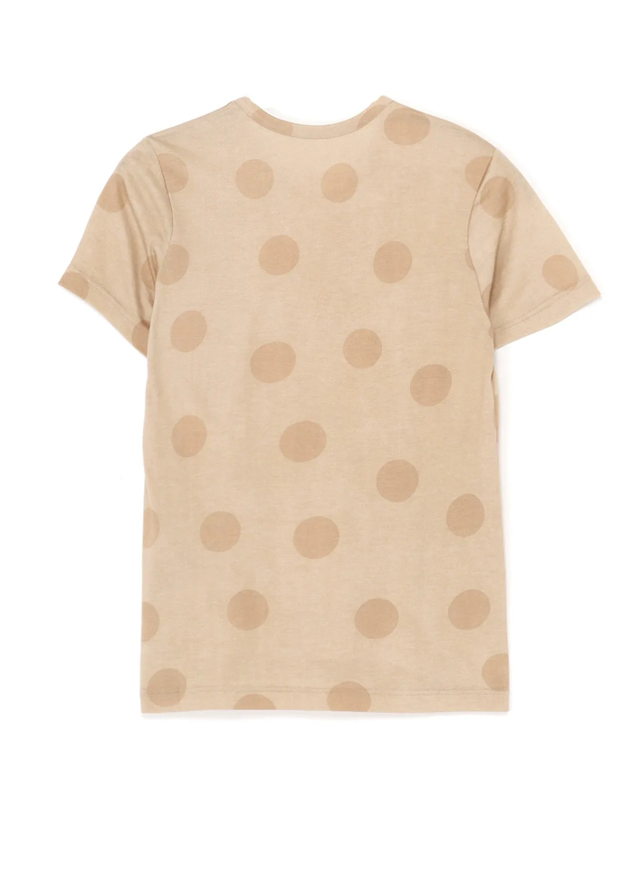 POLKA DOT PRINT T-SHIRT WITH GATHERED DETAIL A sold by Yohji Yamamoto product image thumbnail 3